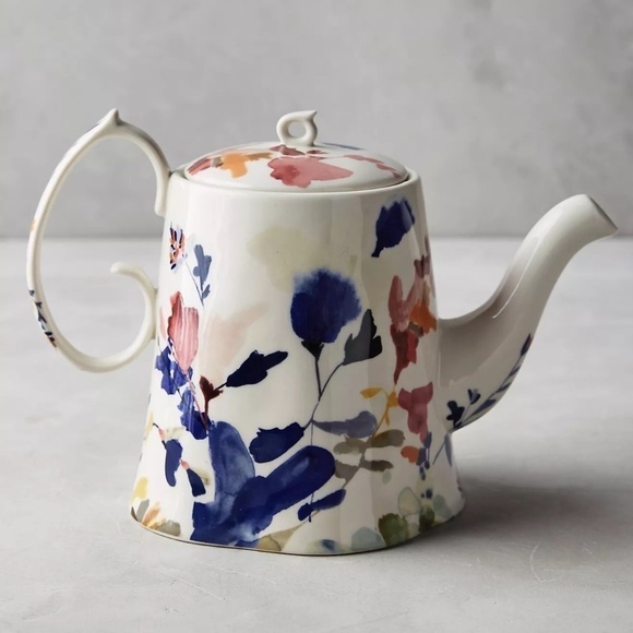 Anthropologie Wildflower Study Teapot, Rare Sold Out Discontinued - Picture 9 of 11